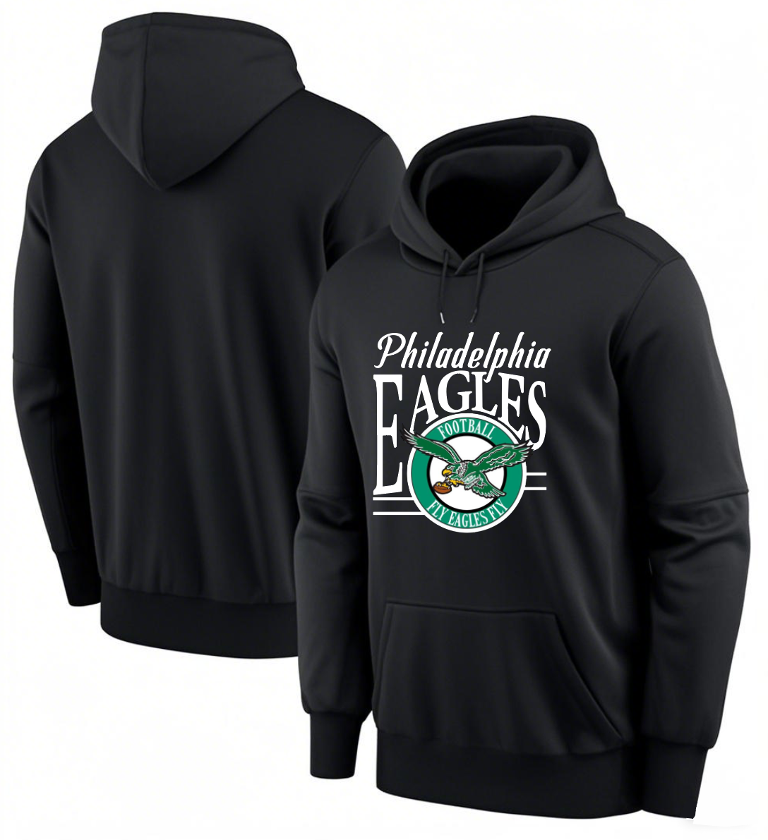 Men 2025 Philadelphia Eagles black hoodie style 17->philadelphia eagles->NFL Jersey